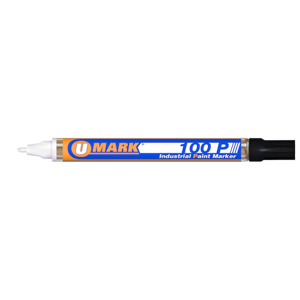 U-Mark 100P Fine Line Marker Black, PK12 10201FL - main
